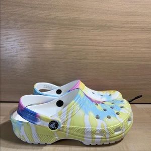 Crocs Clogs “White Pastel Tie-Dye”